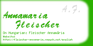 annamaria fleischer business card